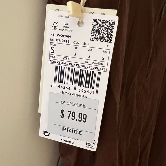 Mango flowy belt jumpsuit - Picture 4 of 4